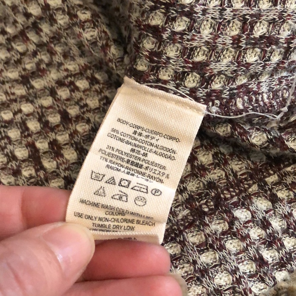 Free People BK turtleneck long sleeve top size medium - Picture 9 of 9